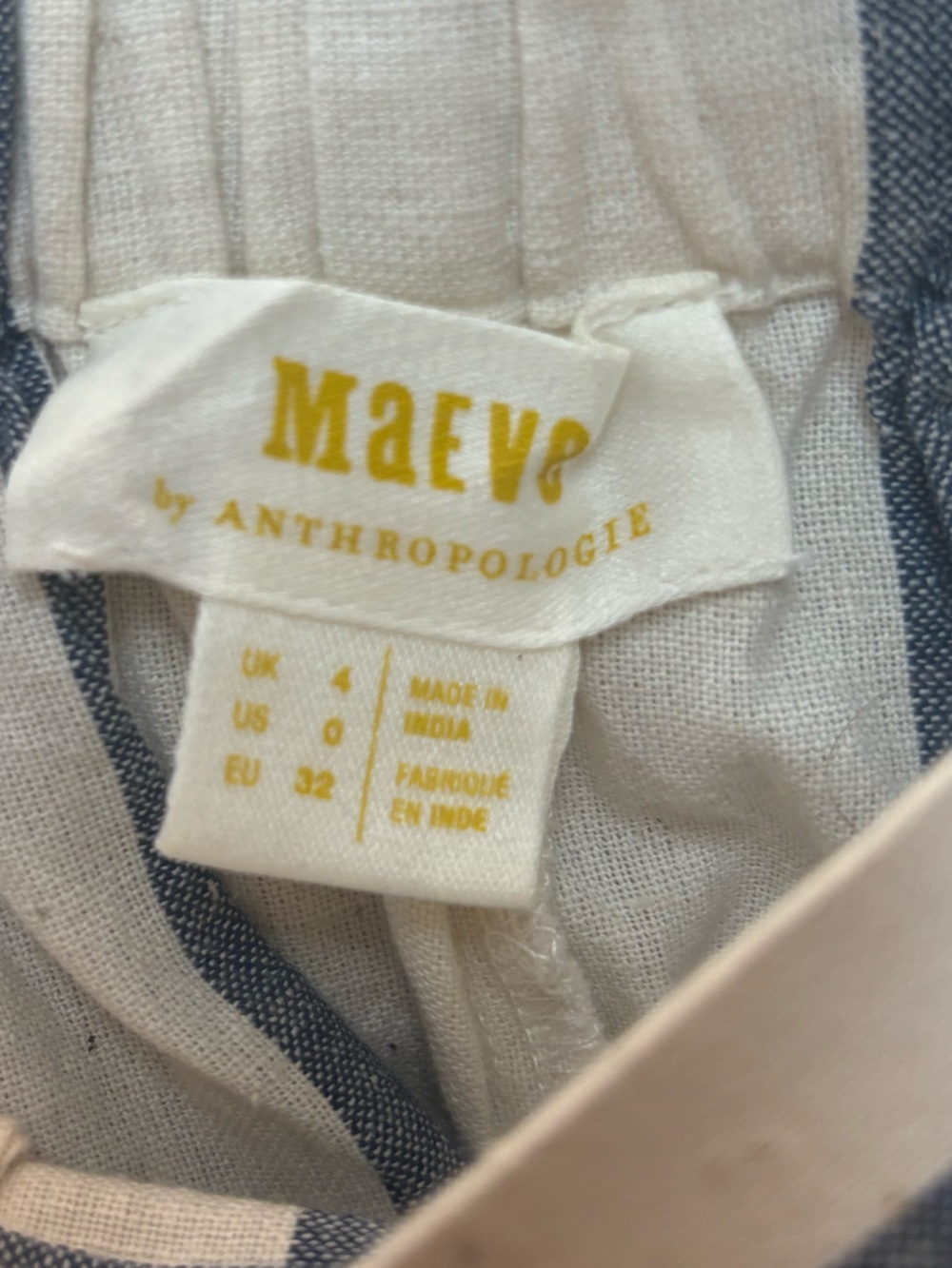 MAEVE ANTHROPOLOGIE Striped Sailor Culotte Pants with Pockets - Picture 14 of 15